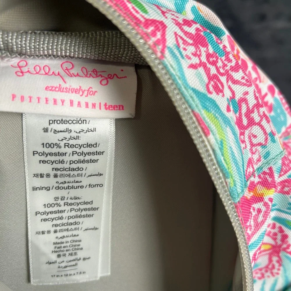 Lilly Pulitzer Backpack Kids One Size Multicolor Floral Pottery Barn Teen B-030
